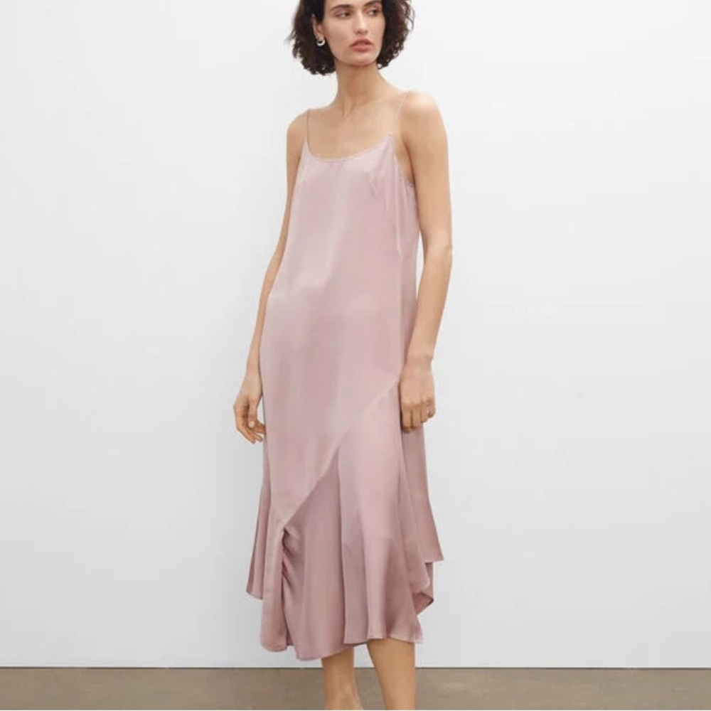 Club Monaco asymmetrical pink dress